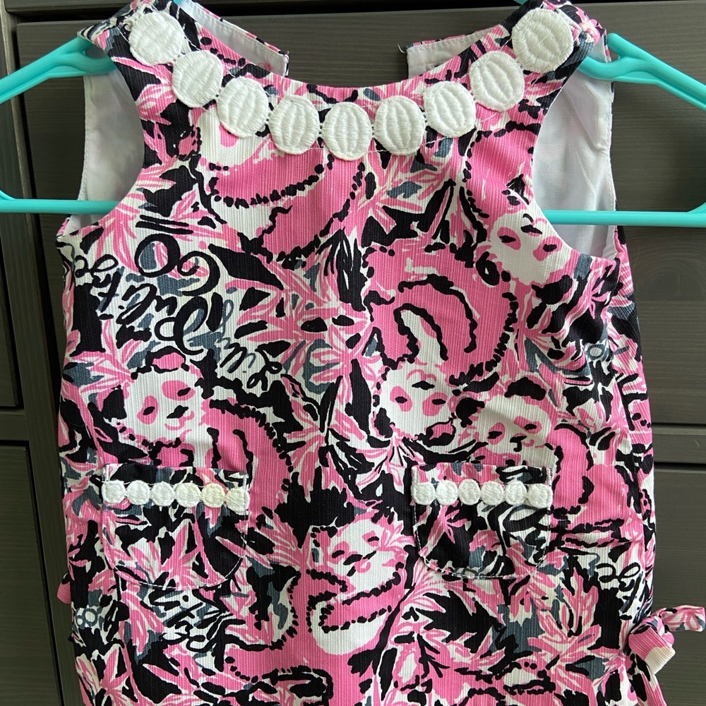 Lilly Pulitzer Baby Shift Dress Hangin with my Boo 6-12 Months